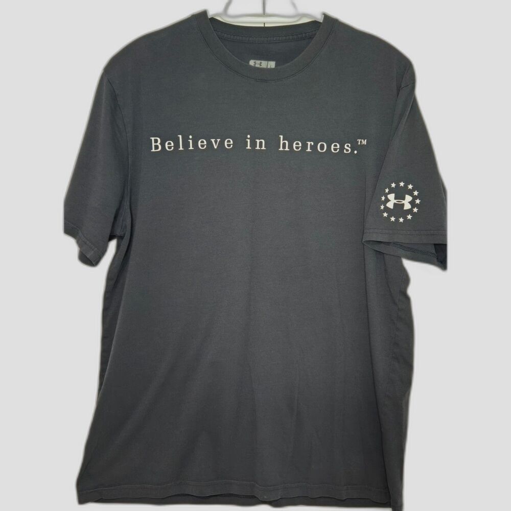 Under Armour WWP Believe in Heroes T-Shirt | Men's Size Large | Black